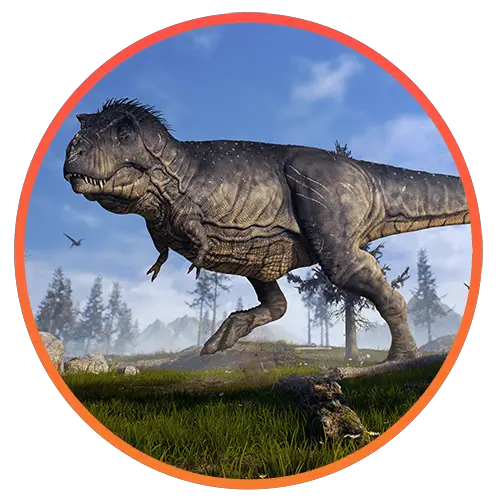 Dinosaurs_Closeup_Tyrannosaurus_rex_Grass-min